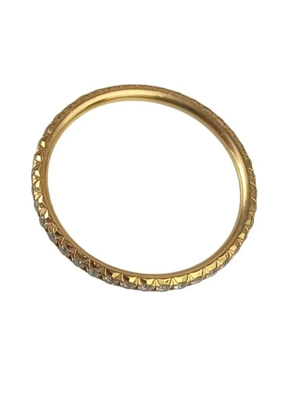 Tiffany & Co Ring Classic Full Eternity YG Diamond